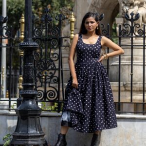 BINDI NOIR MIDI DRESS